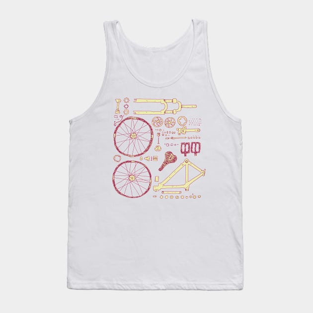 Bicycle Parts Tank Top by exeivier